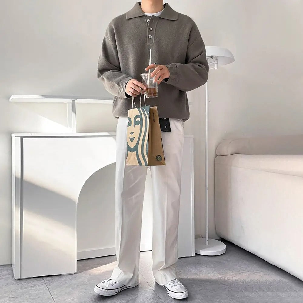 Men's Polo Sweater – Classic Old Money Style