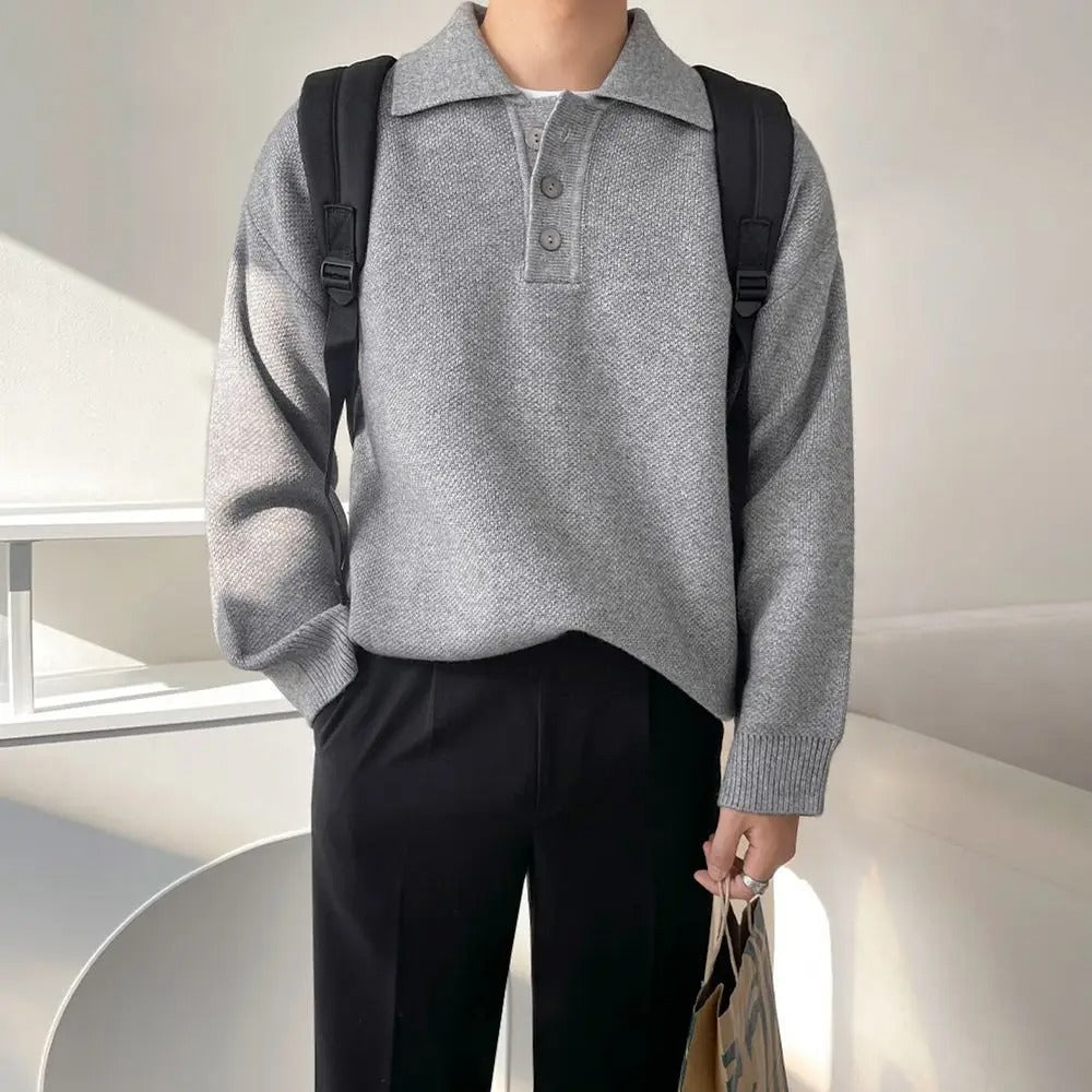 Men's Polo Sweater – Classic Old Money Style