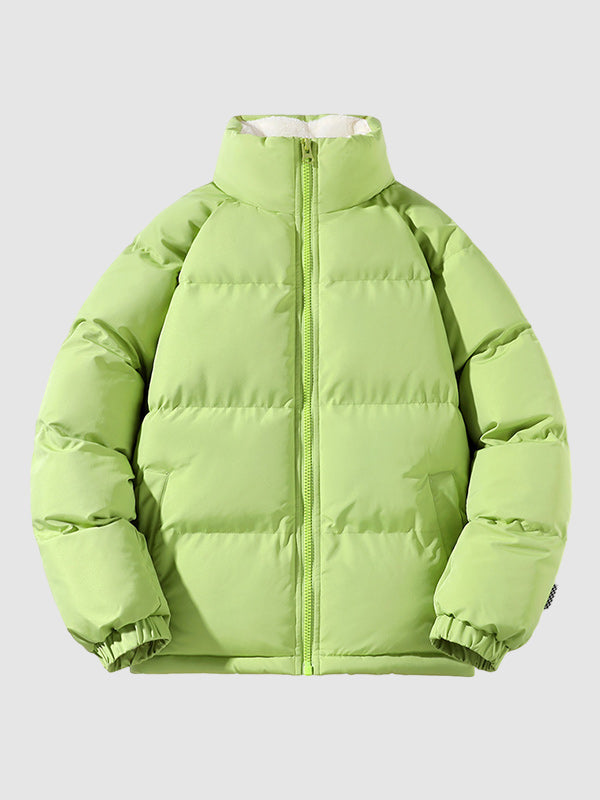 Herren Pufferjacke – Gepolsterte Winterjacke mit Fleecefutter, Warm & Bequem