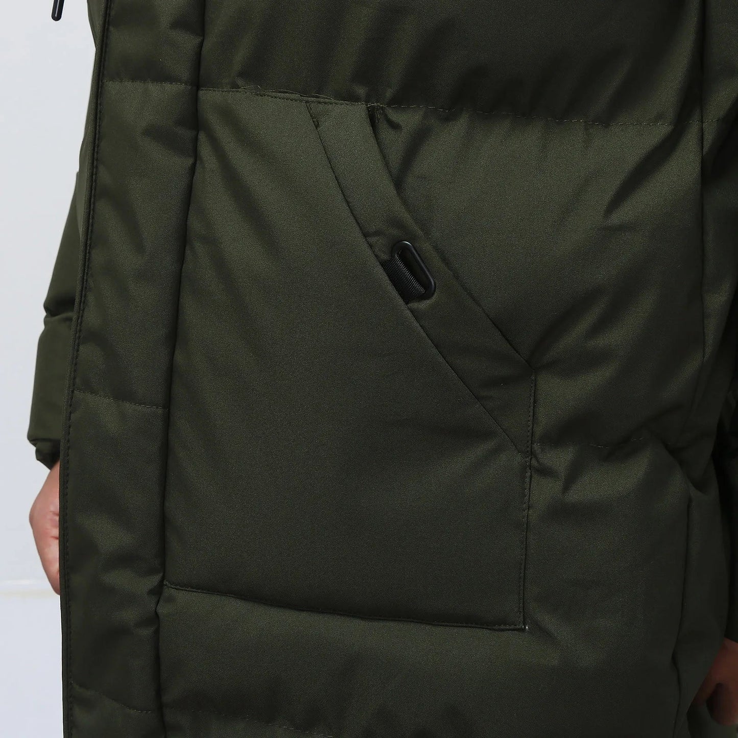 Herren Pufferjacke Lang – Warme Steppjacke für kalte Wintertage