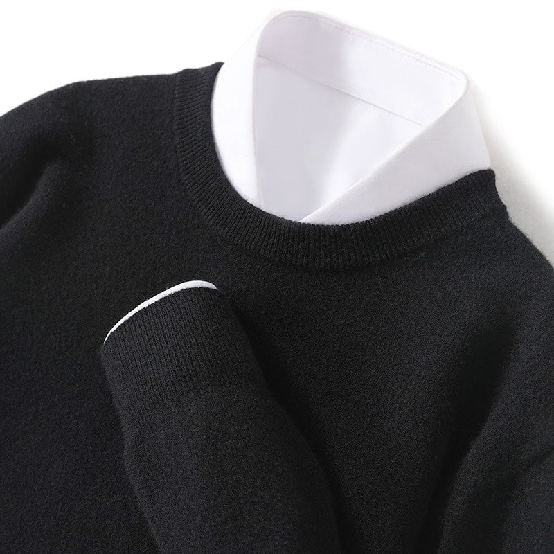 Herren Pullover – Kaschmir-Wolle Mix für Eleganz & Wärme