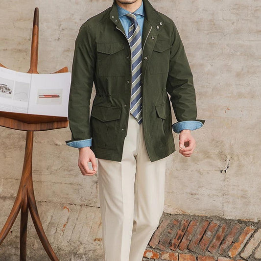 Herren Regenmantel – Klassischer Old Money Hunting Stil