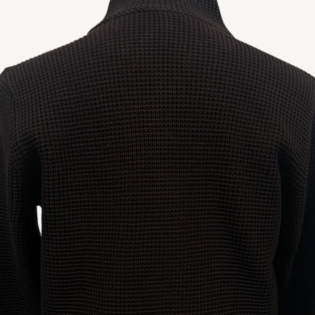 Men's wool knit cardigan – cardigan with buttons