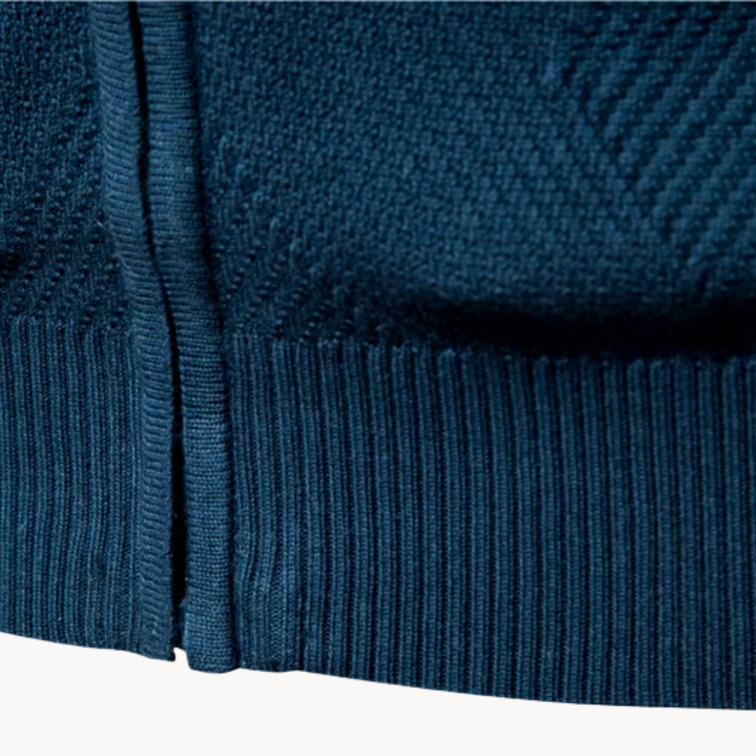 Herren Strickjacke mit Reißverschluss – Warme Übergangsjacke im klassischen Stil