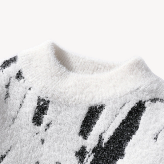 Men's knitted sweater – soft and fluffy