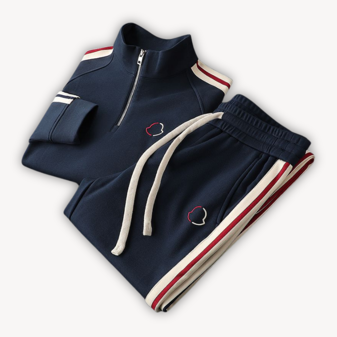 Herren Trainingsanzug aus Baumwolle – Zip-Up Set