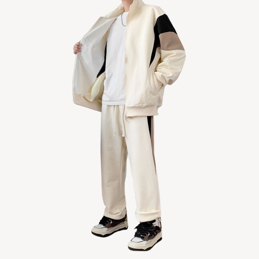 Herren Trainingsanzug – Baumwolle Zweiteiliges Set