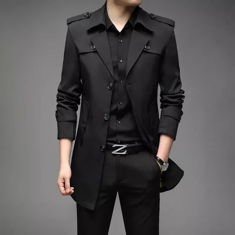Herren Trenchcoat – Bequemer Mantel mit klassischem Schnitt