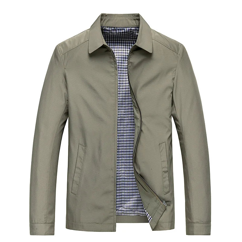 Herren Übergangsjacke Dünn – Stylische Jacke aus Baumwolle & Polyester