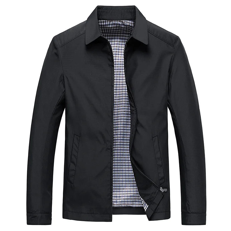 Herren Übergangsjacke Dünn – Stylische Jacke aus Baumwolle & Polyester