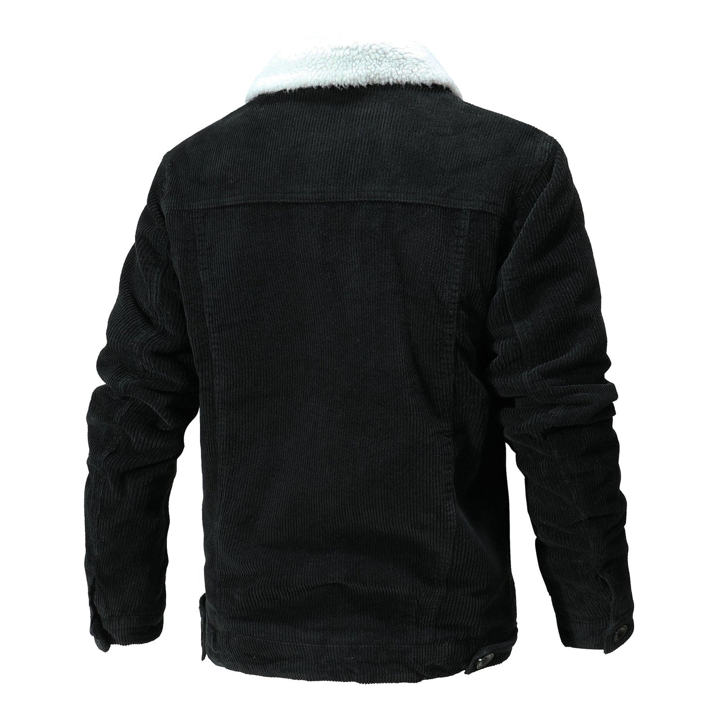 Herren Vintage Jacke mit Sherpa-Futter – Warm & Bequem für Winter