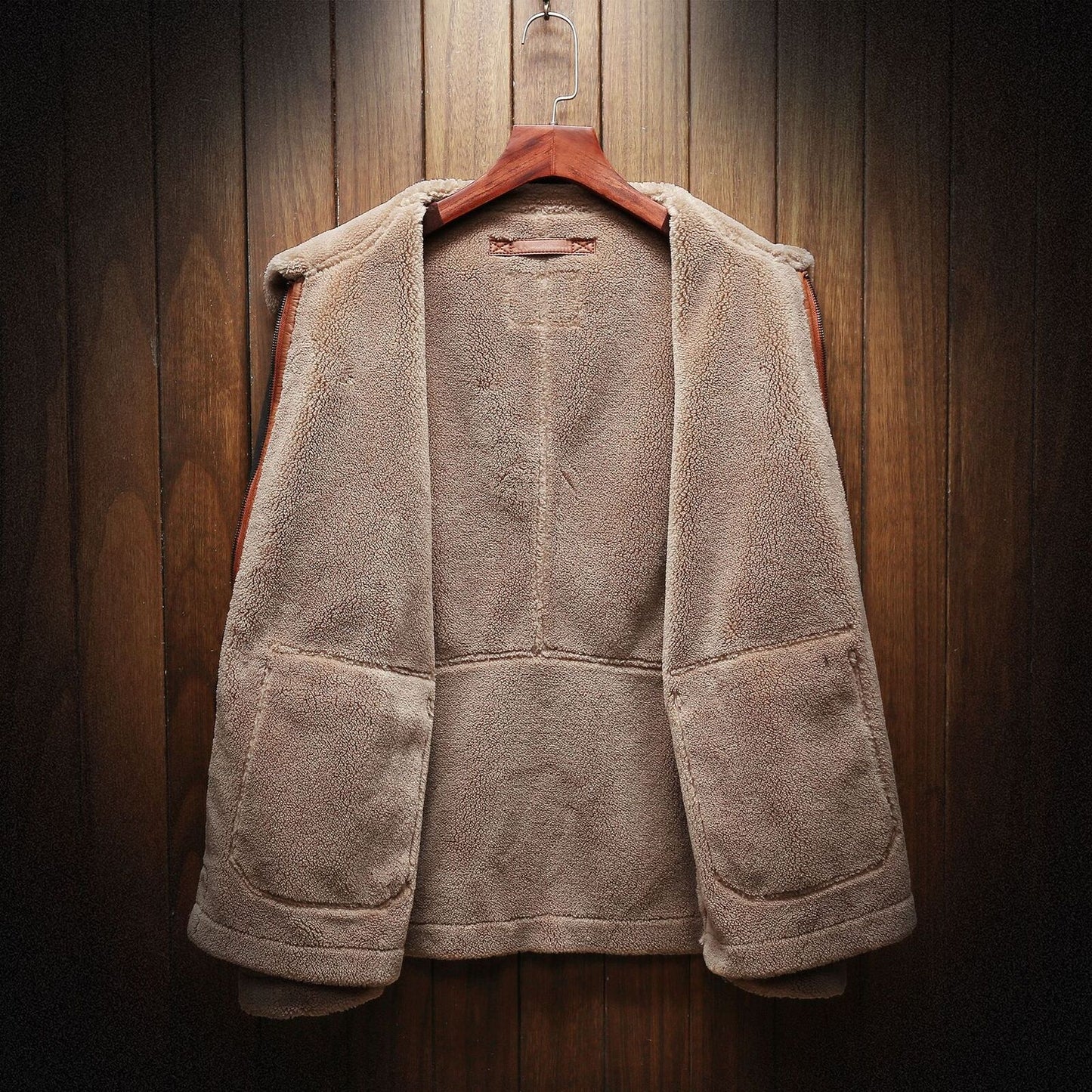 Herren Vintage Wildlederjacke – Warm & Stilvoll für Herbst und Winter