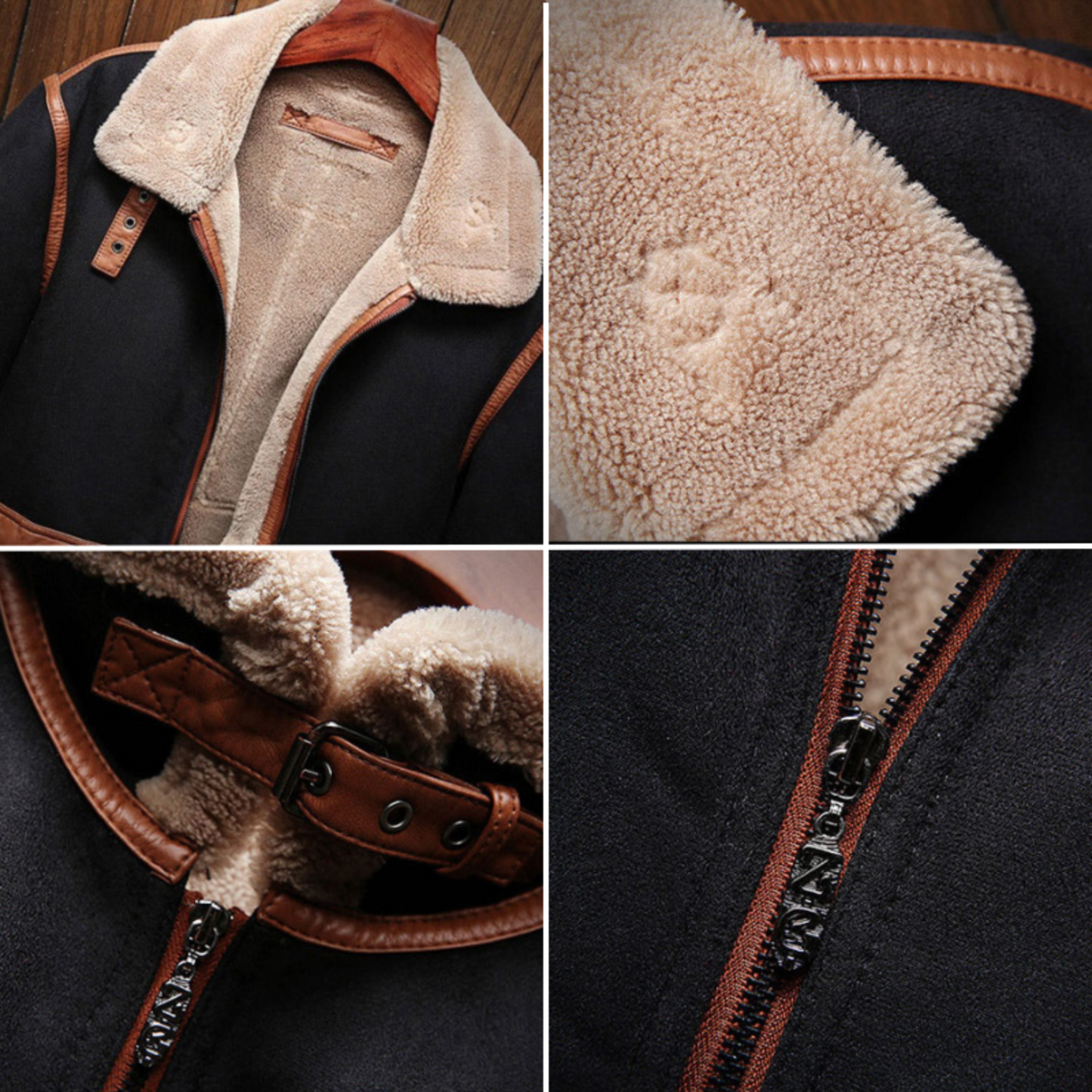 Herren Vintage Wildlederjacke – Warm & Stilvoll für Herbst und Winter