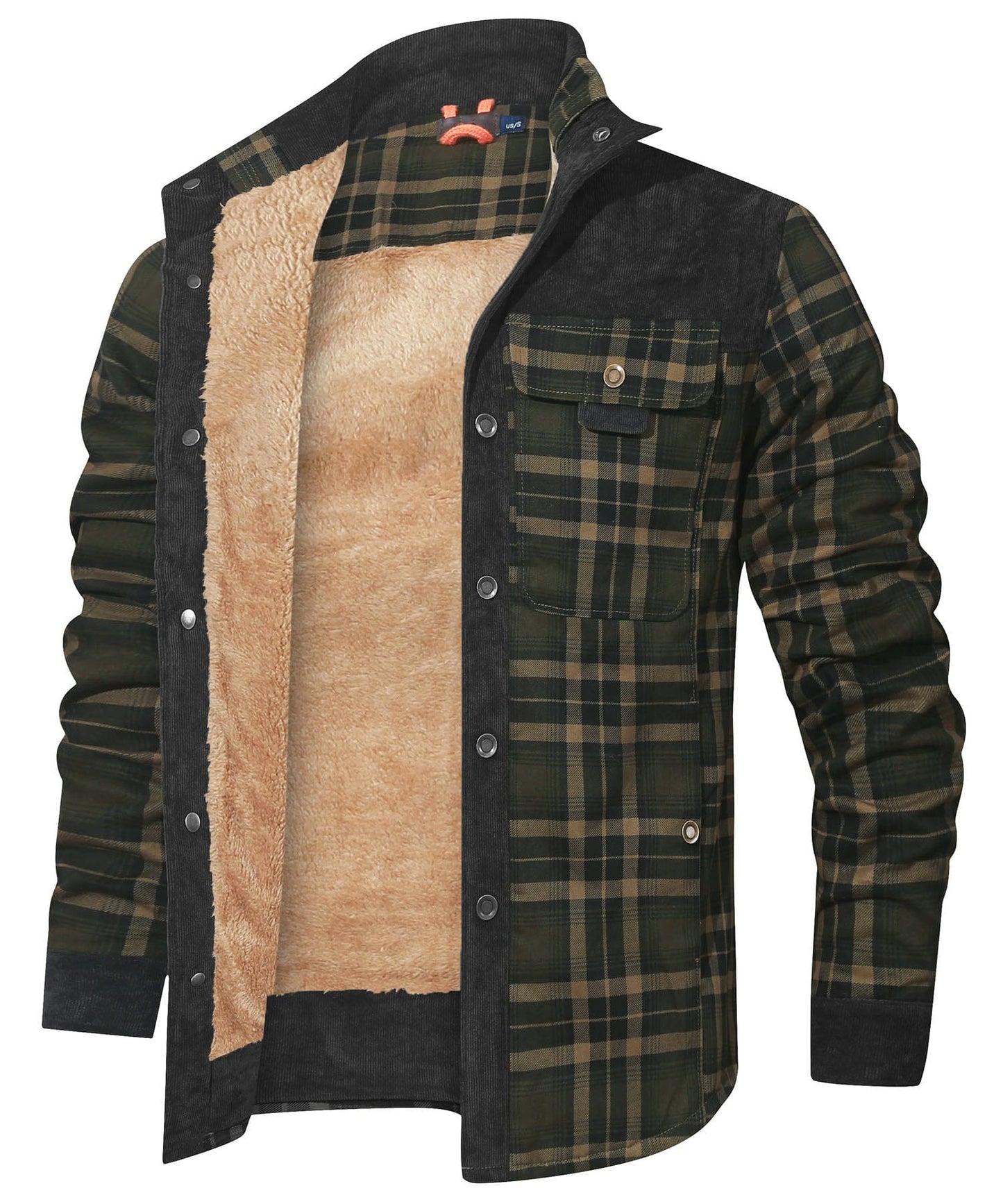 Herren warme Jacke mit Fellfutter – Bequem & Wintertauglich