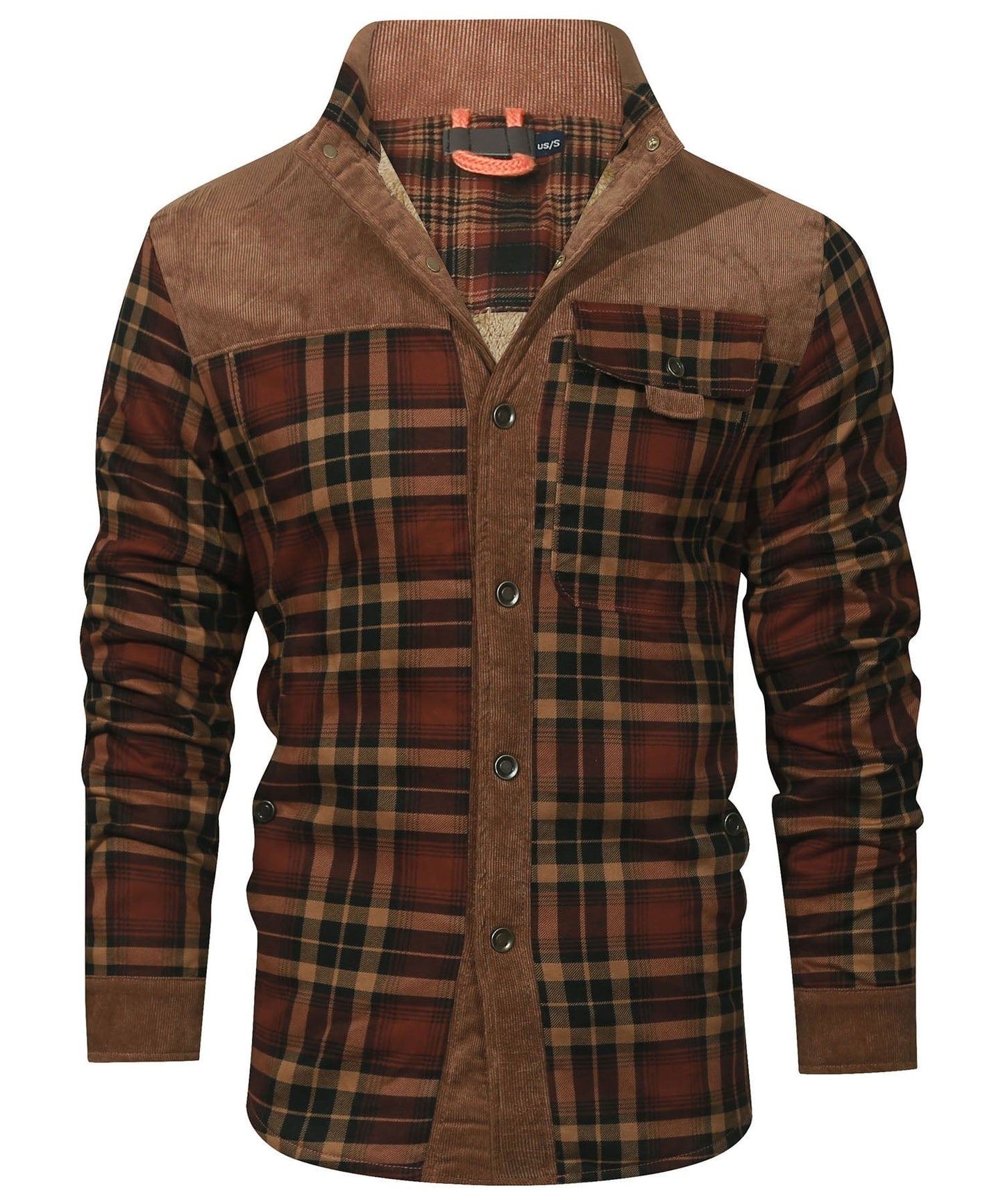 Herren warme Jacke mit Fellfutter – Bequem & Wintertauglich