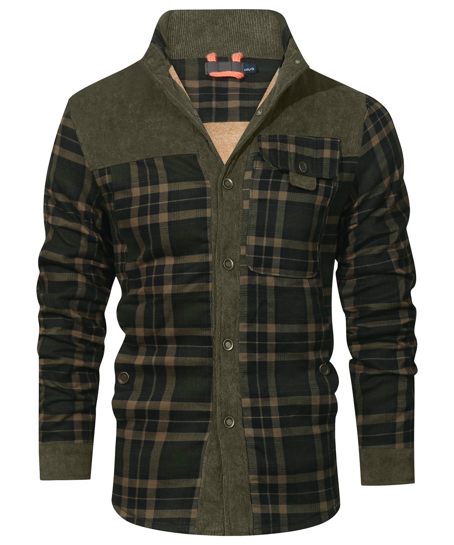 Herren warme Jacke mit Fellfutter – Bequem & Wintertauglich