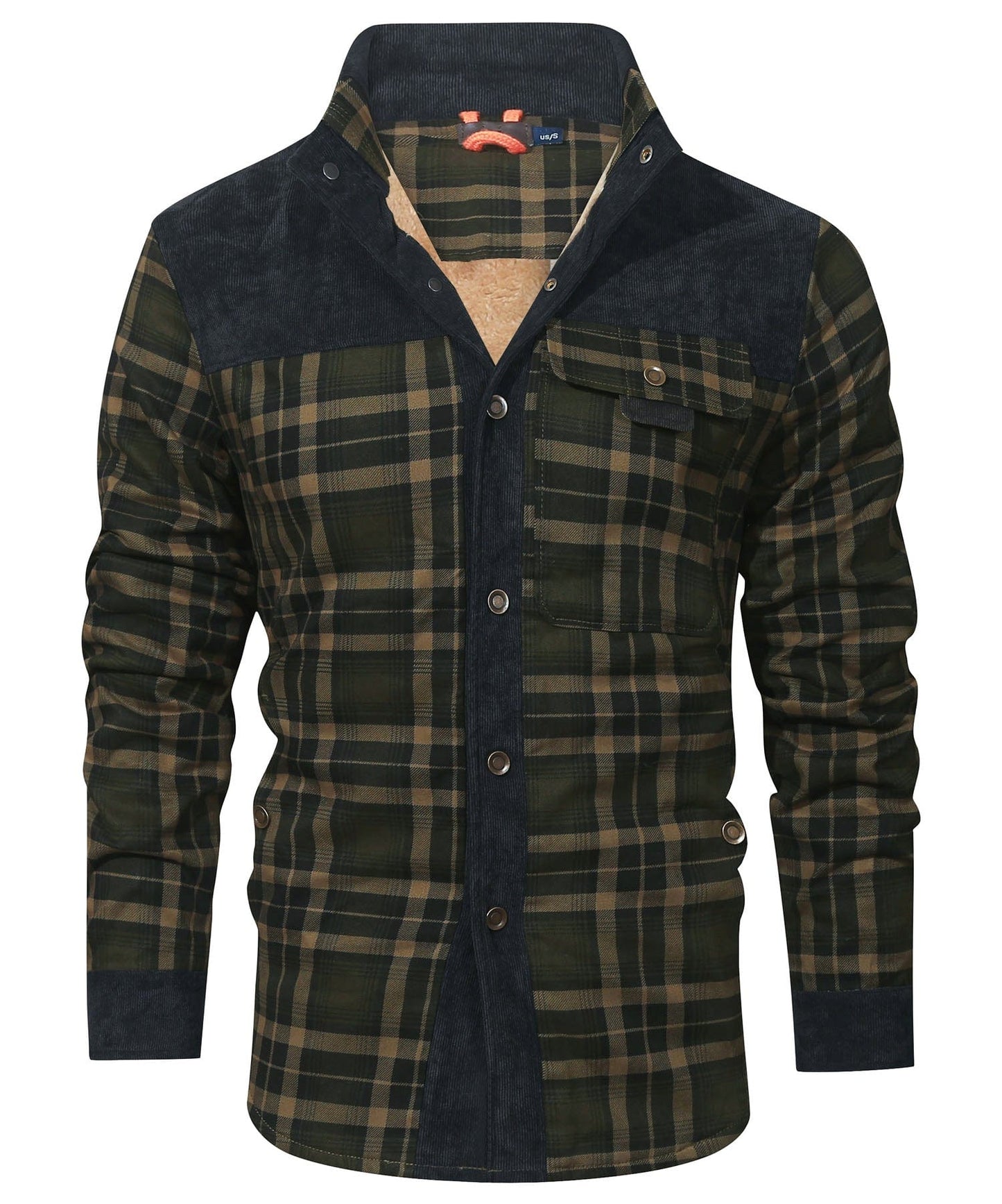 Herren warme Jacke mit Fellfutter – Bequem & Wintertauglich