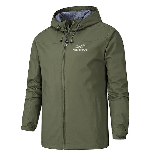 Herren Windbreaker mit Kapuze – Leicht, Wasserabweisend, Reißverschluss