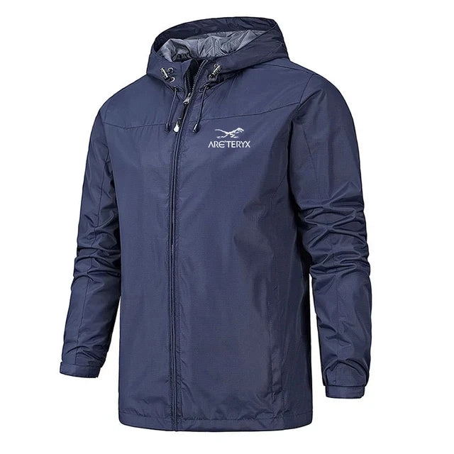 Herren Windbreaker mit Kapuze – Leicht, Wasserabweisend, Reißverschluss