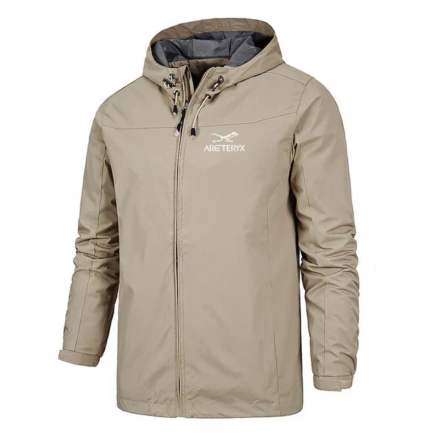 Herren Windbreaker mit Kapuze – Leicht, Wasserabweisend, Reißverschluss