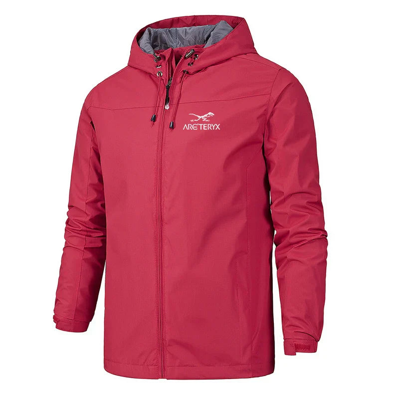 Herren Windbreaker mit Kapuze – Leicht, Wasserabweisend, Reißverschluss