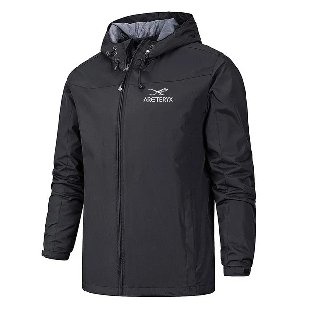 Herren Windbreaker mit Kapuze – Leicht, Wasserabweisend, Reißverschluss