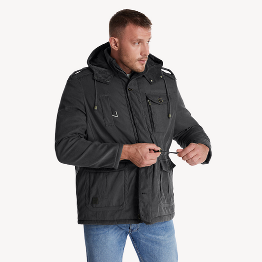 Herren Winter Parka – Wasserdichte Jacke mit Fellfutter
