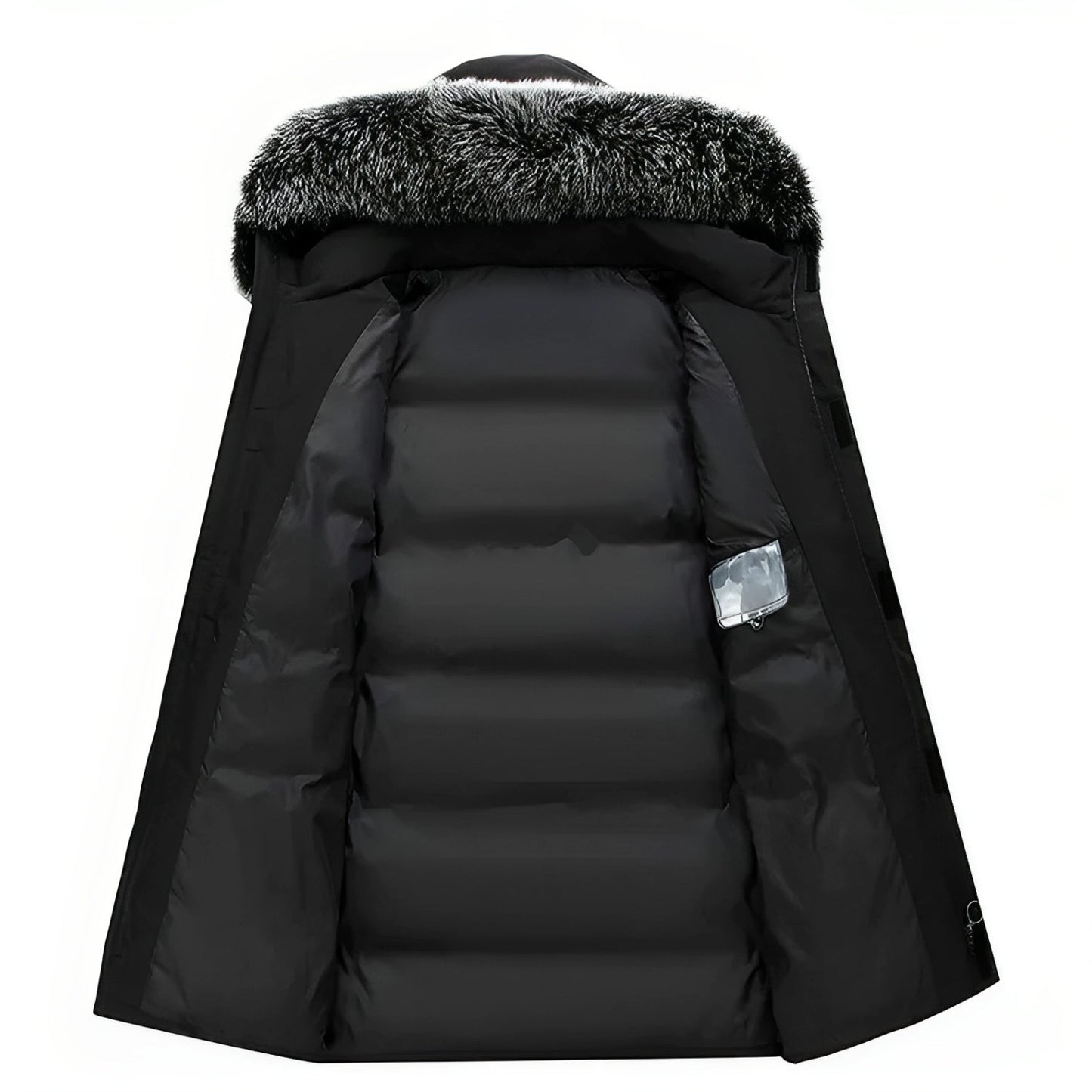 Herren Winterjacke mit Kapuze & Kunstfellkragen – Warm & Stylisch