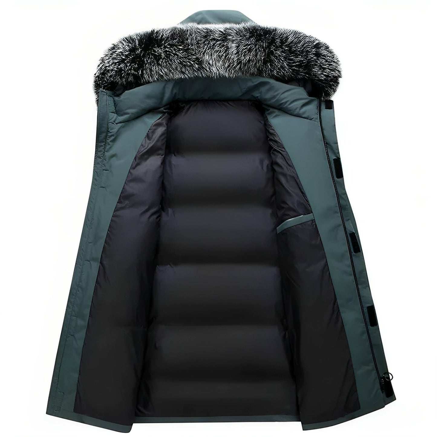 Herren Winterjacke mit Kapuze & Kunstfellkragen – Warm & Stylisch