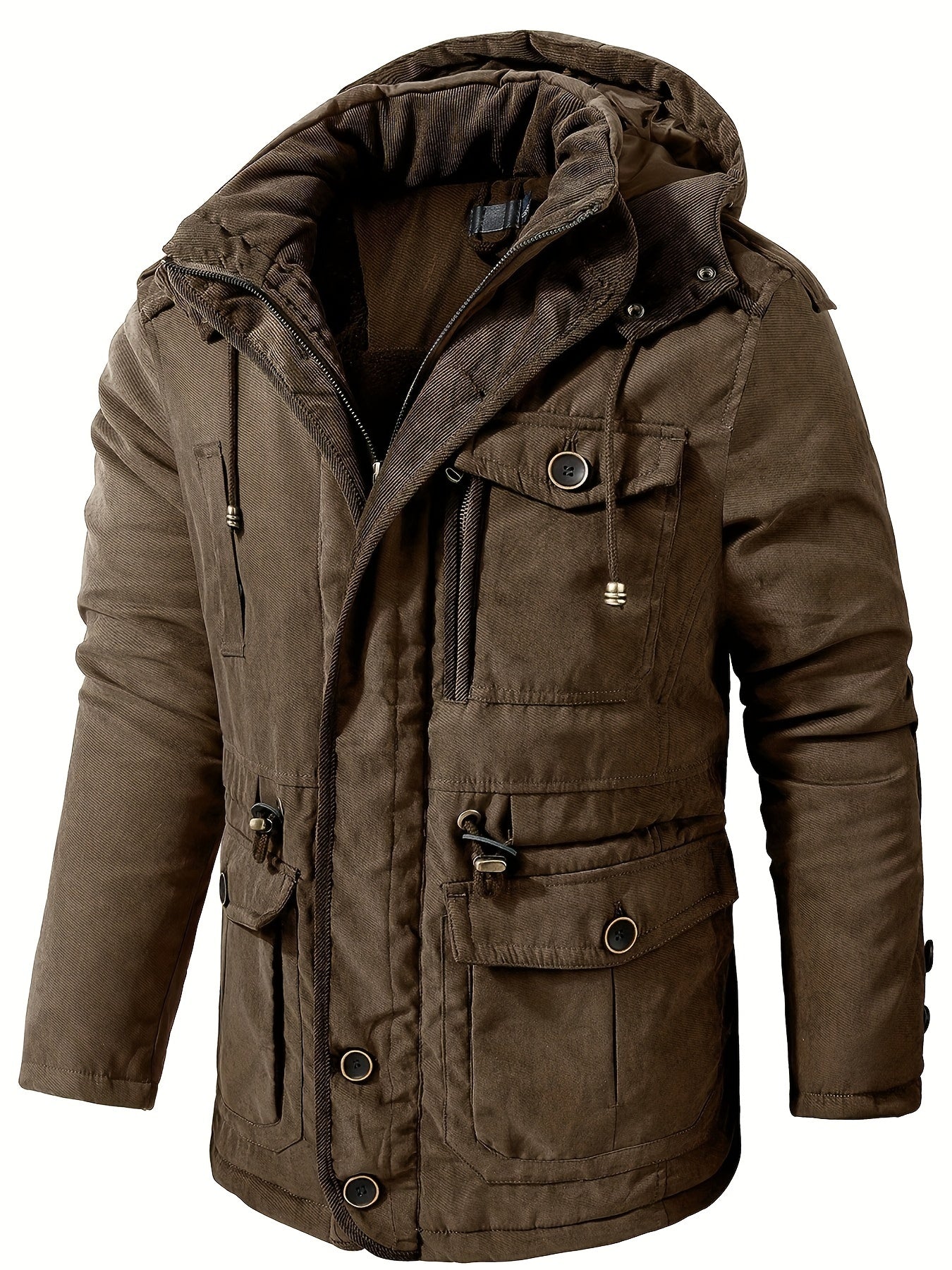 Men's winter jacket with hood – warm & comfortable