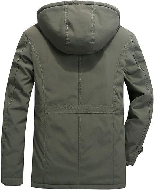 Men's Winter Parka – Lined with Fleece & Hood
