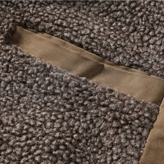 Herren Wollgefütterte warme Jacke – Winddicht & Bequem