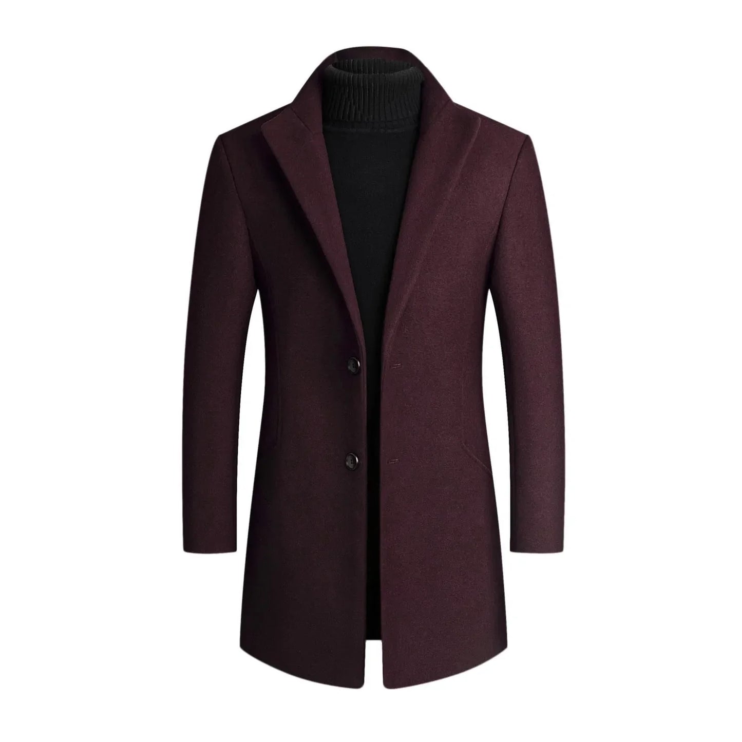 Herren Wollmantel Klassisch – Warmer Wintermantel im eleganten Design