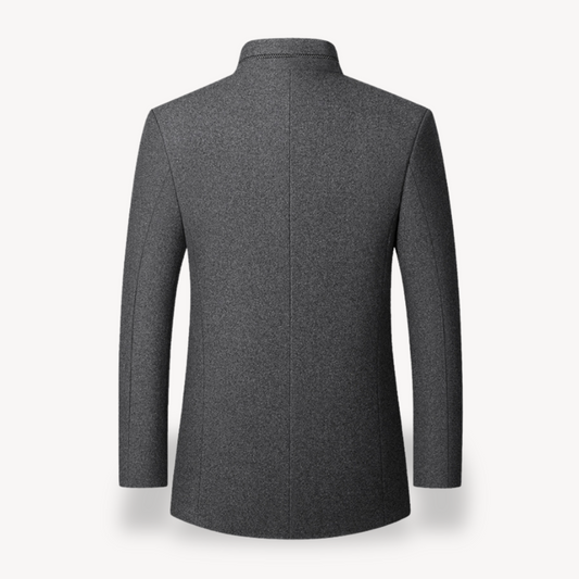 Herren Wollmantel – Lässiger Casual Mantel für Herbst & Winter