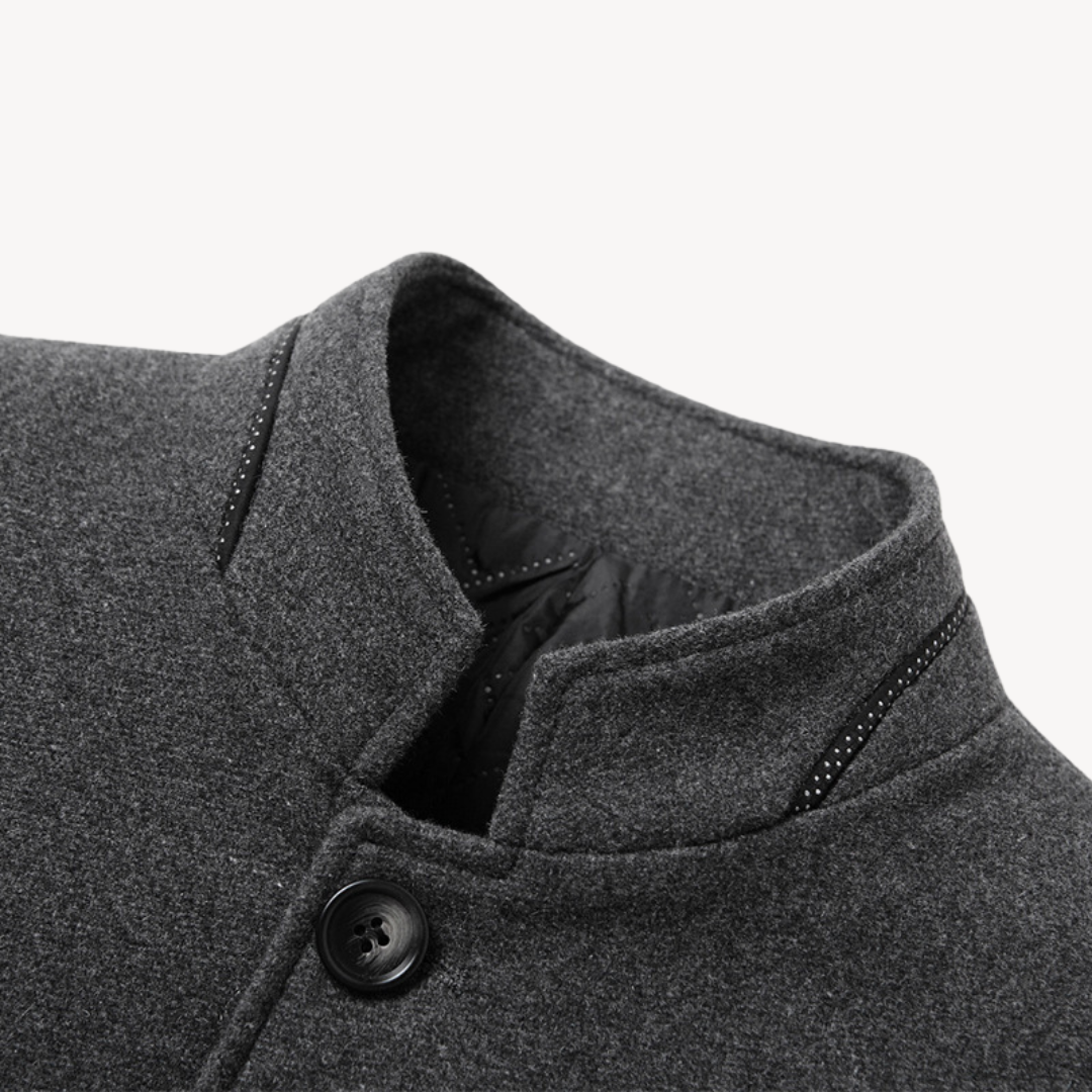 Herren Wollmantel – Lässiger Casual Mantel für Herbst & Winter