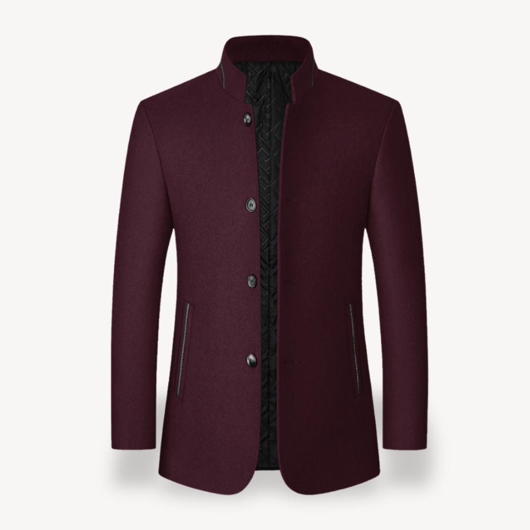 Herren Wollmantel – Lässiger Casual Mantel für Herbst & Winter