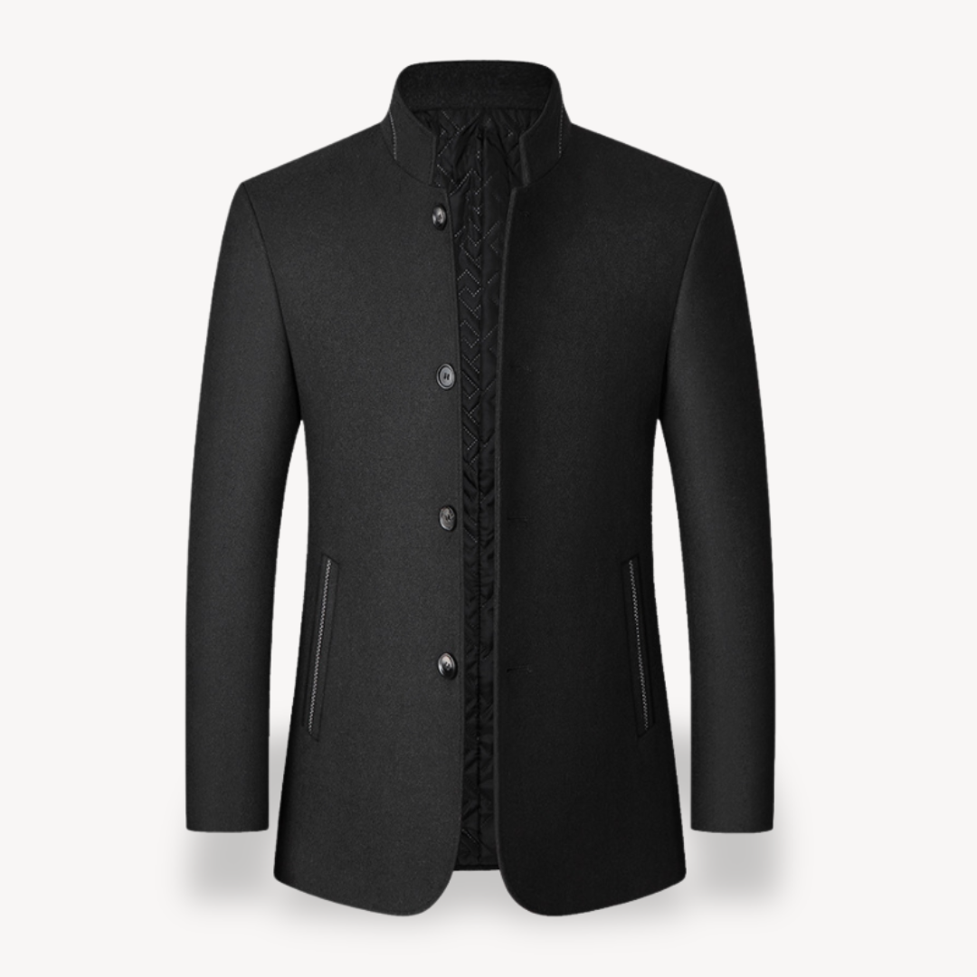 Herren Wollmantel – Lässiger Casual Mantel für Herbst & Winter