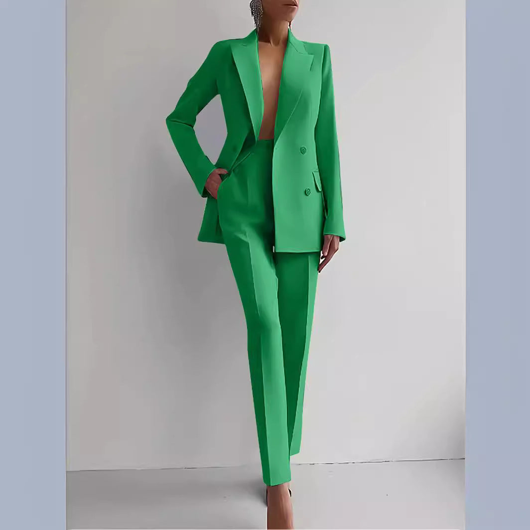 Hosenanzug Damen – Blazer & Hose Set mit taillierter Passform