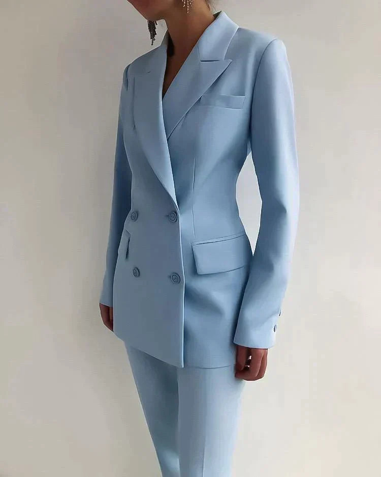 Hosenanzug Damen – Blazer & Hose Set mit taillierter Passform