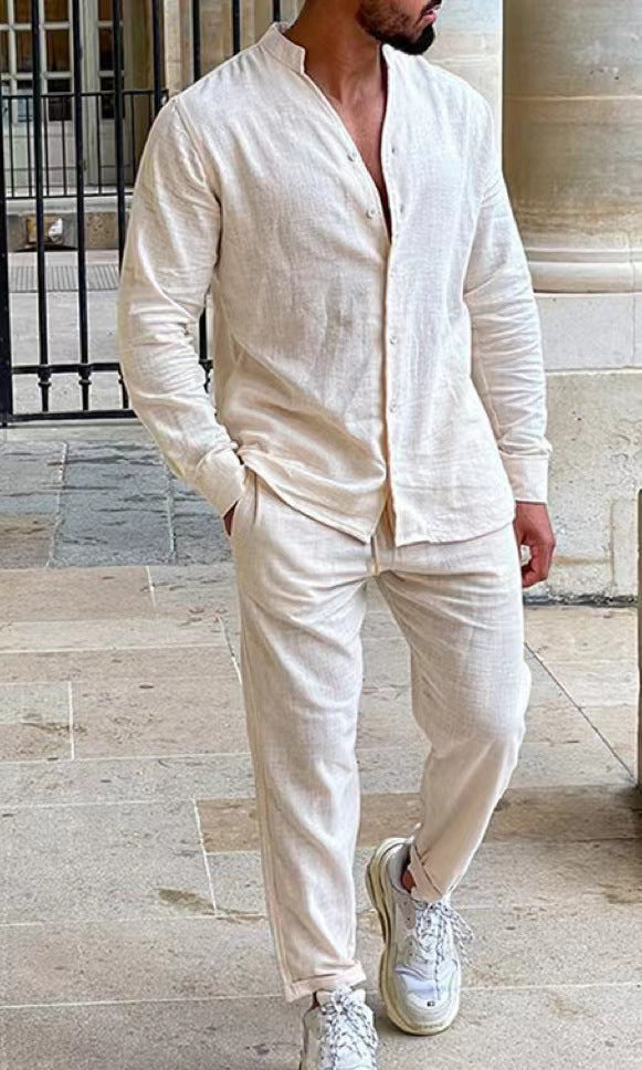 Jonas | Zweiteiliges Herren-Loungewear-Set mit Langarmshirt und Hose