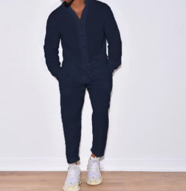 Jonas | Zweiteiliges Herren-Loungewear-Set mit Langarmshirt und Hose