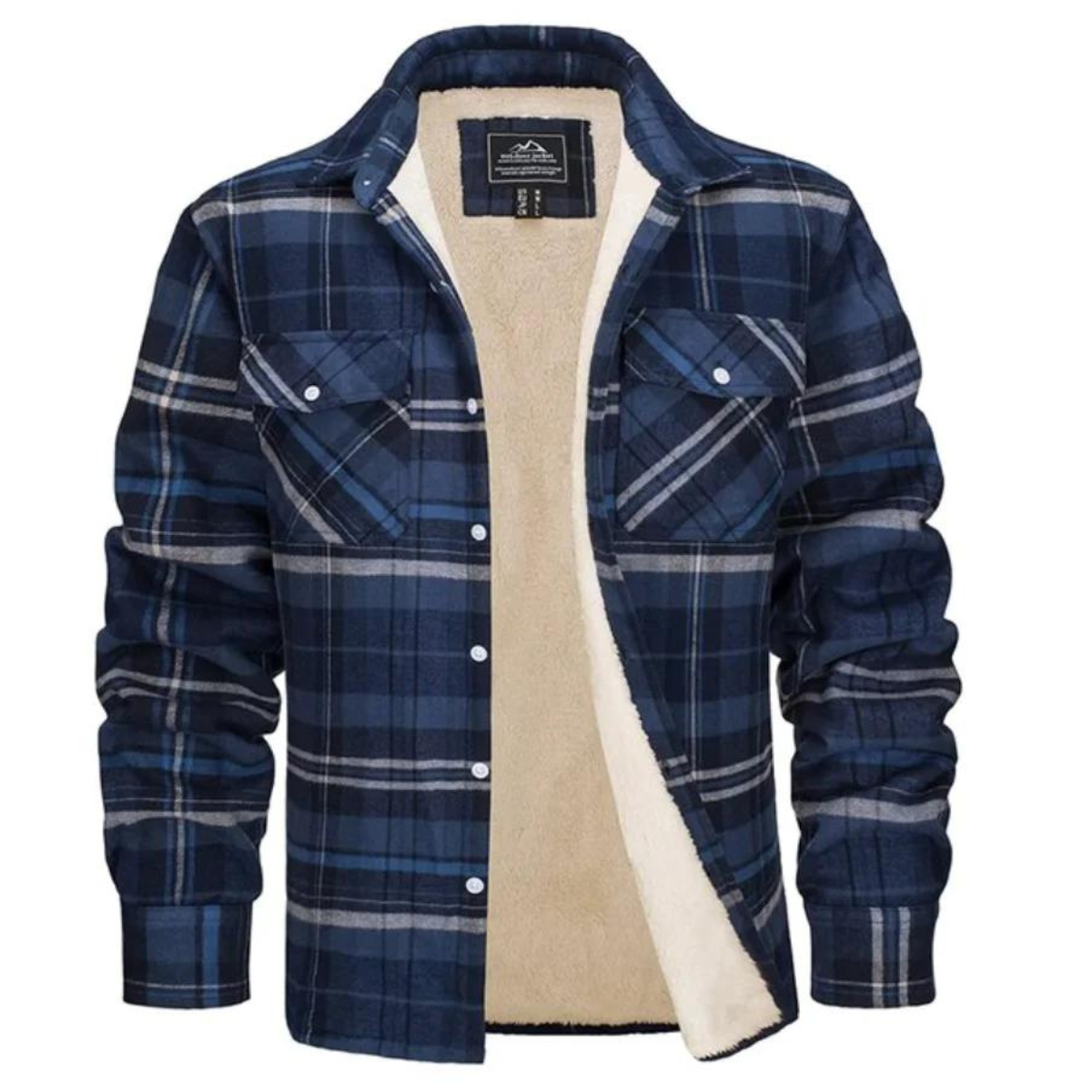 Karo Jacke Herren – Button-Up Übergangsjacke für Freizeit & Alltag