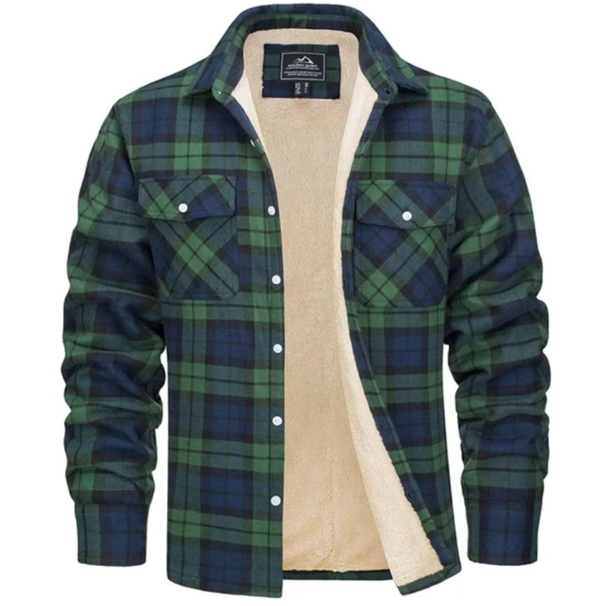 Karo Jacke Herren – Button-Up Übergangsjacke für Freizeit & Alltag