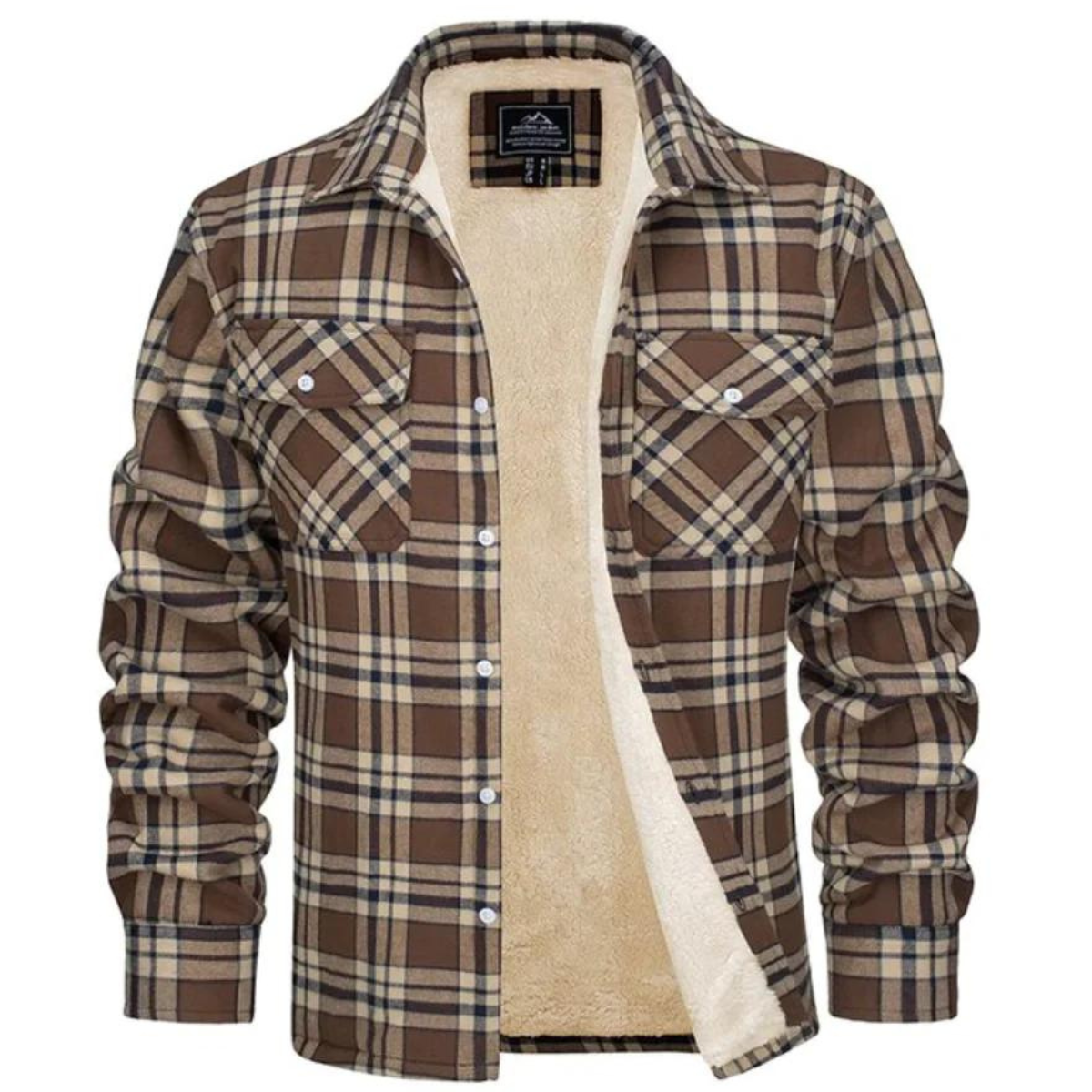 Karo Jacke Herren – Button-Up Übergangsjacke für Freizeit & Alltag
