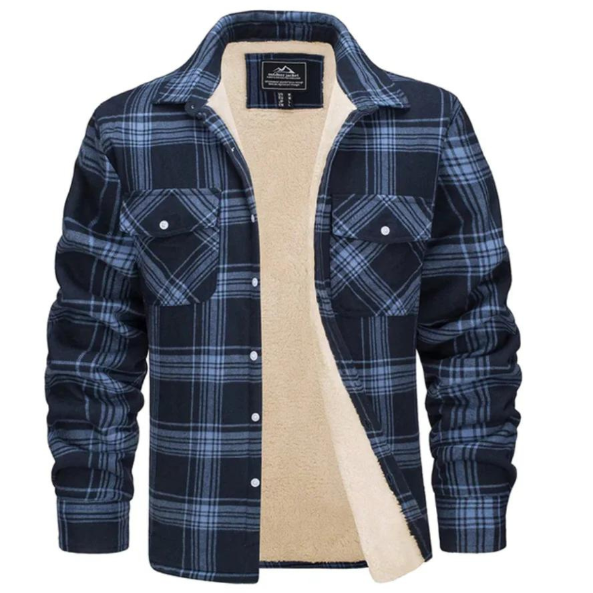 Karo Jacke Herren – Button-Up Übergangsjacke für Freizeit & Alltag