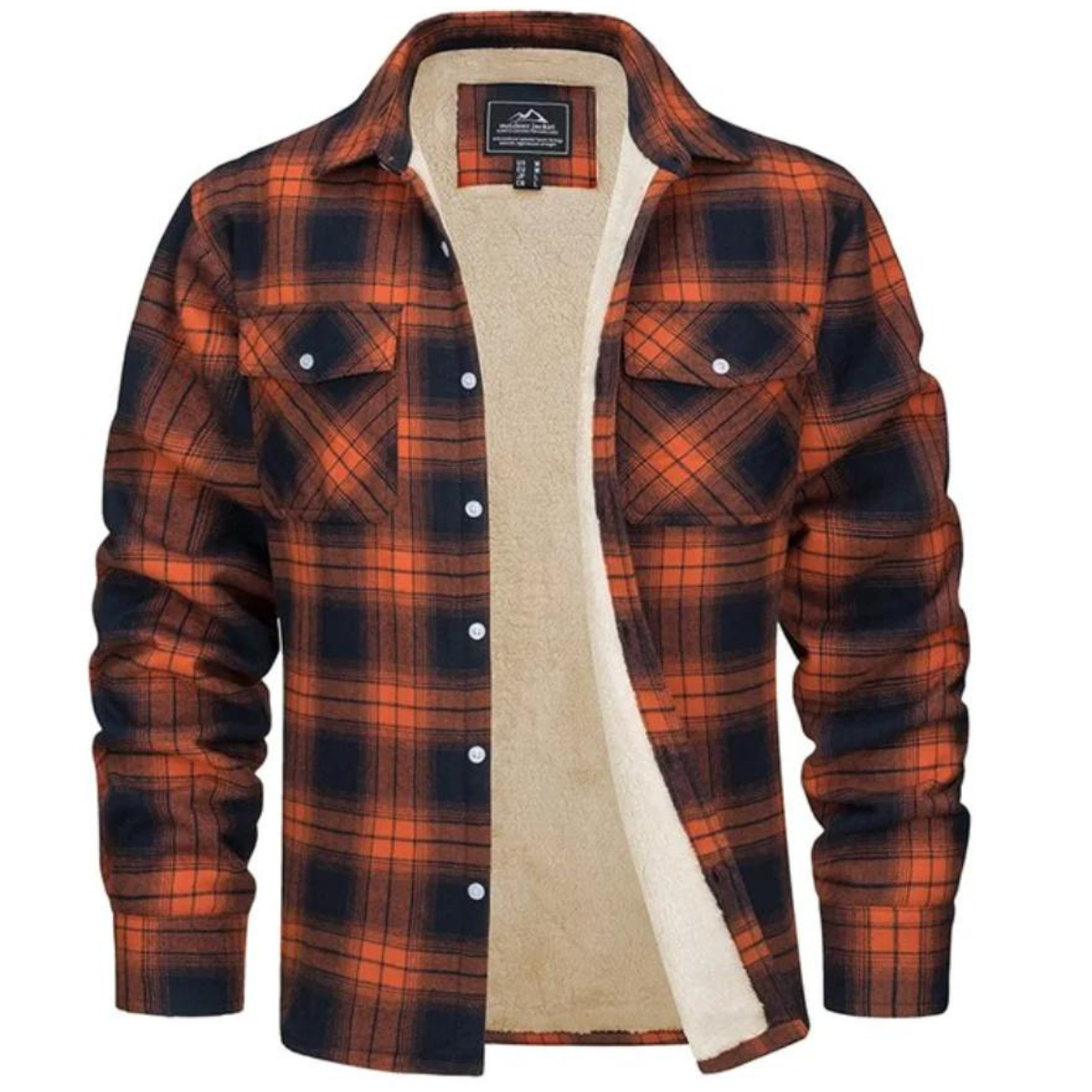 Karo Jacke Herren – Button-Up Übergangsjacke für Freizeit & Alltag