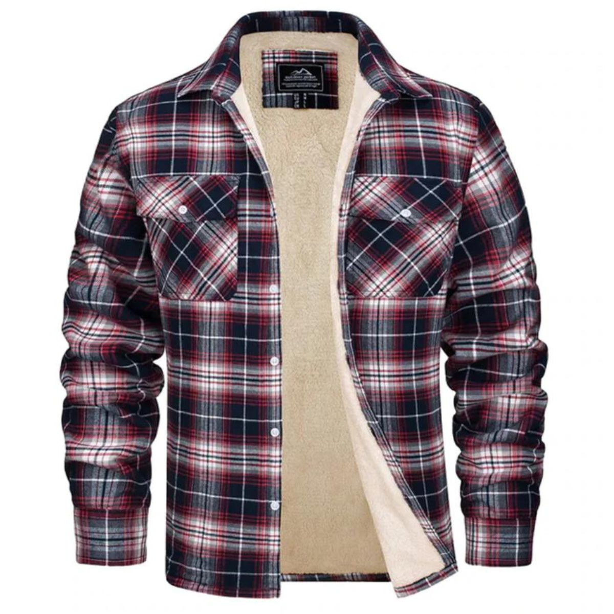 Karo Jacke Herren – Button-Up Übergangsjacke für Freizeit & Alltag