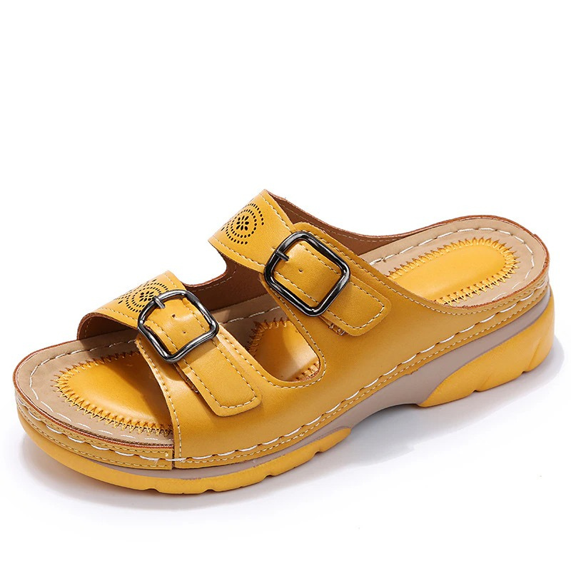 Lyla Orthopädische Ledersandalen | Bequeme Sandalen für Den Sommer