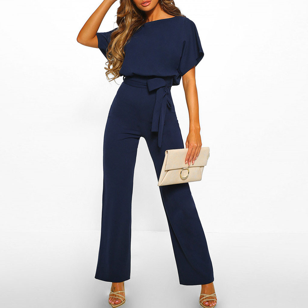 Monika | Casual Women's Jumpsuit with Belt | Stylish, Comfortable & Versatile