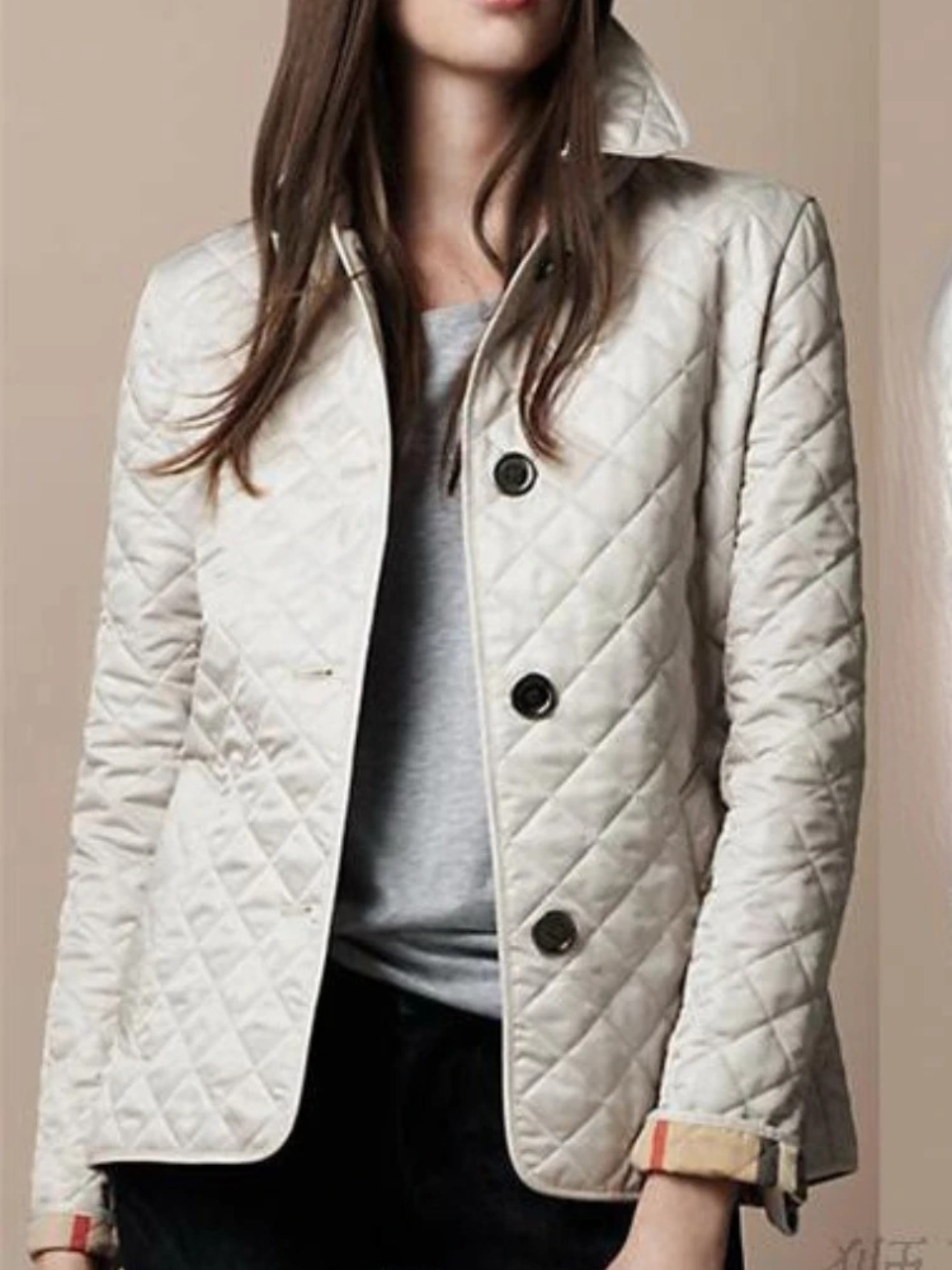 Steppjacke Damen – Freizeitjacke mit Umlegekragen für Übergang